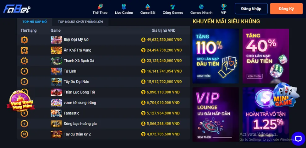 Ưu đãi hoàn trả 99oke Casino